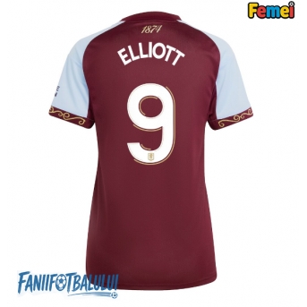 Aston Villa Harvey Elliott #9 Tricou Fotbal Replică 2025-26 Femei Acasa